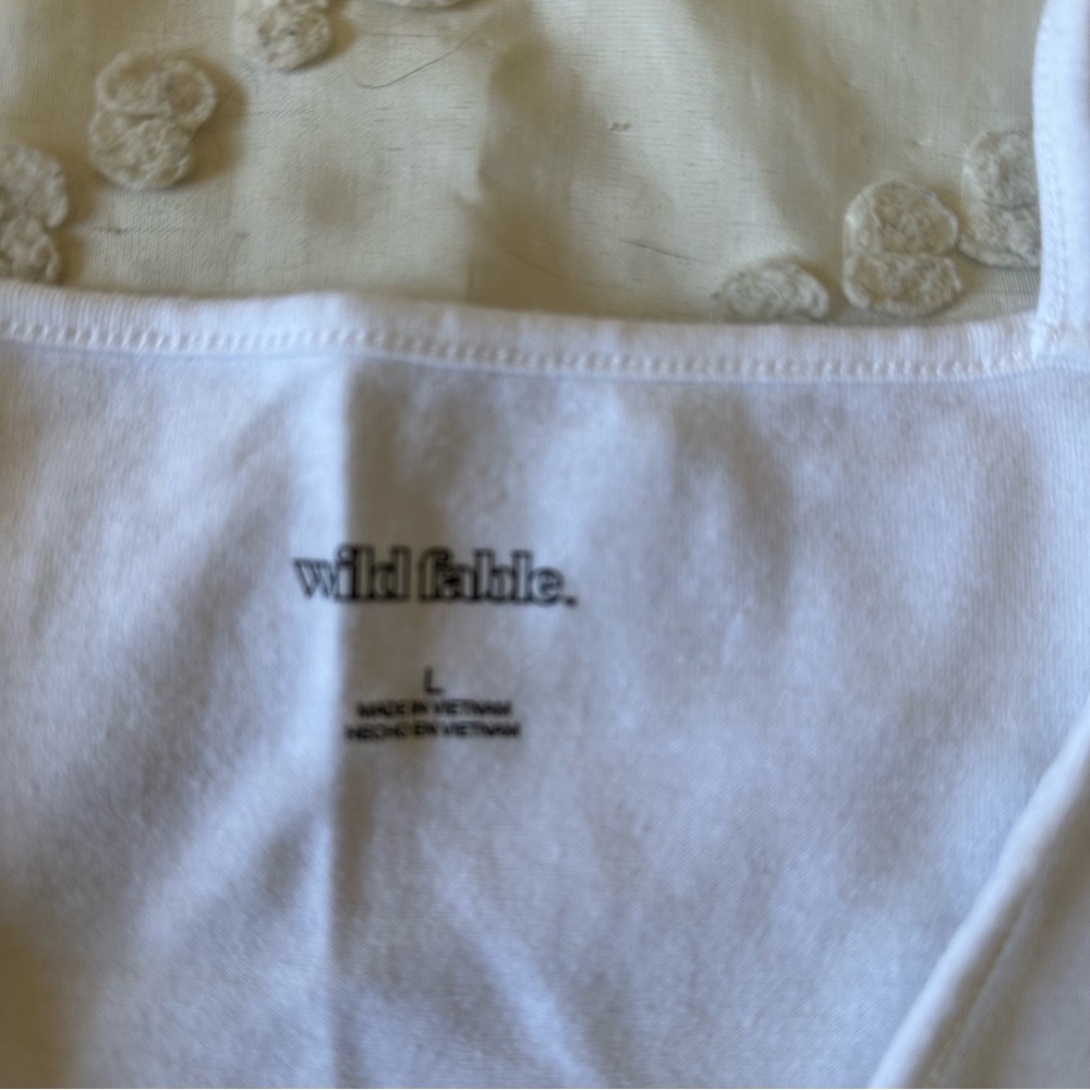 Wild Fable White Cropped Tank Top - Picture 3 of 3